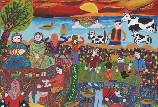 نمایشگاه آنلاین نقاشی‌های برگزیده اعضای کانون با موضوع خانواده